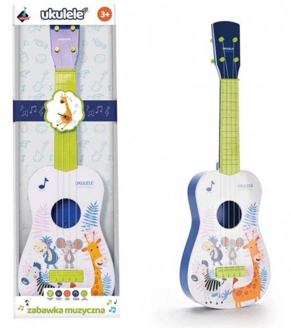 Zelené ukulele kytara