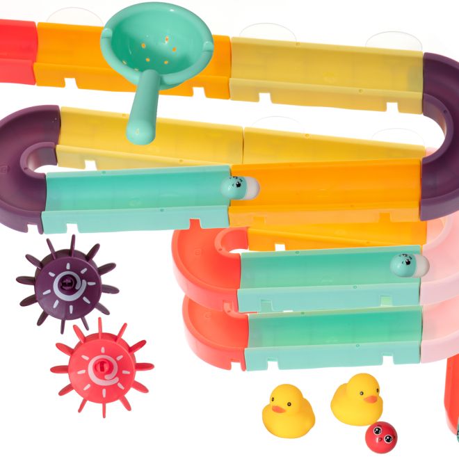 Dětský barevný tobogán do vany pro kachničky