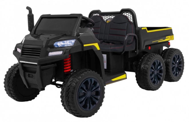 Auto Farmer Truck pro 2 děti Black + pohon 4x4 + Remote Control + Kiper + Audio LED