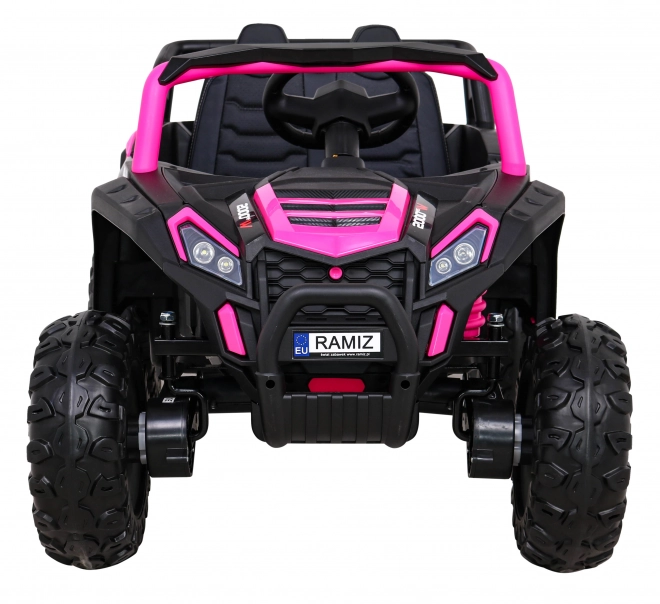 Buggy UTV 2000M závodní auto na baterie růžové + MP3 zvuky světla + dálkové ovládání + pomalý start