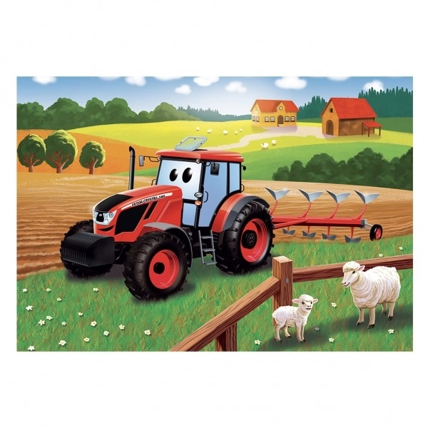 Puzzle Traktor Zetor orba - 24 dílků
