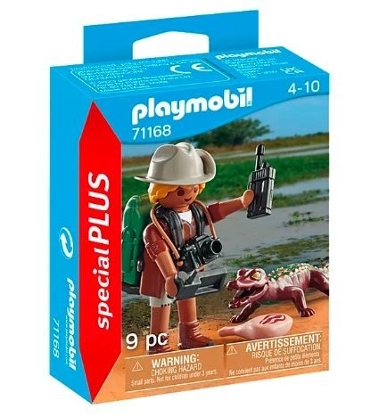 Playmobil badatel s aligátorem