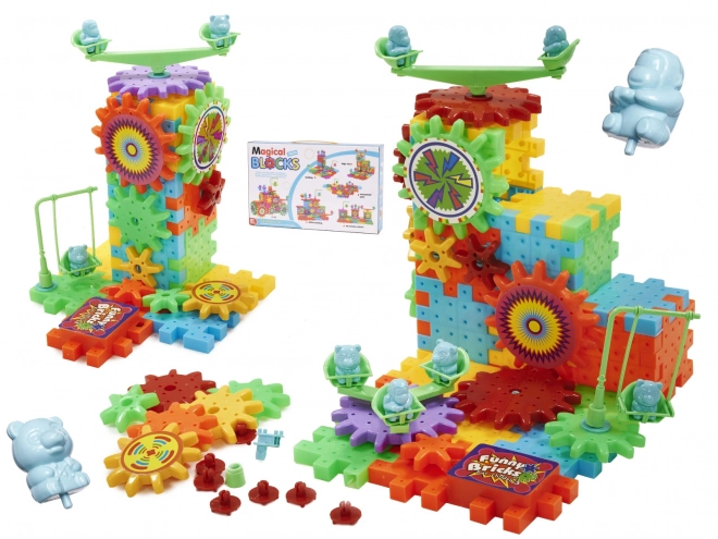 Stavební kostky Magical Blocks - 81 kusů