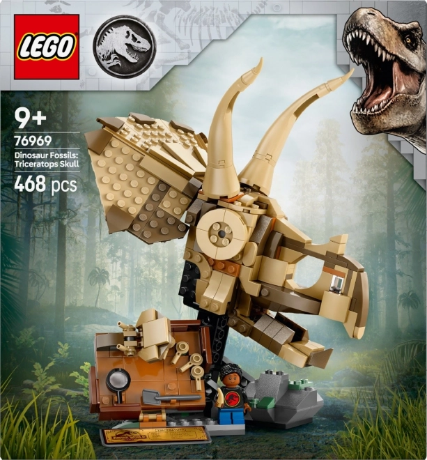 Lego Jurassic World dinosauří lebka triceratopse