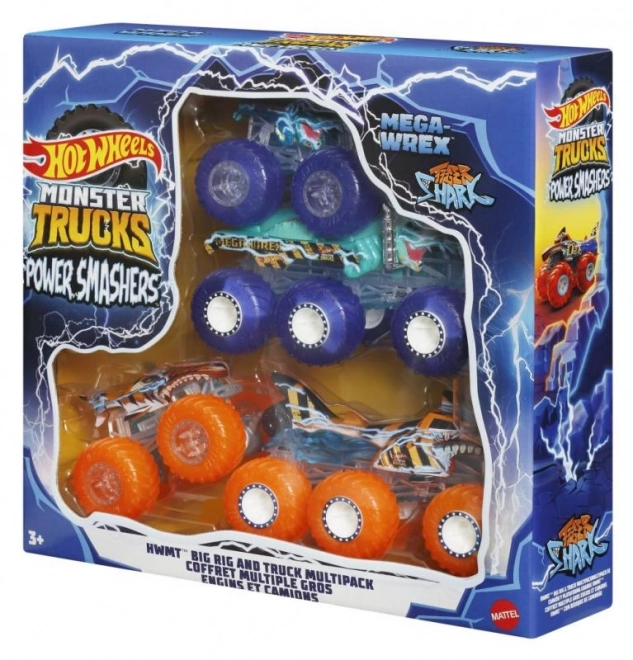 Hw monster trucks power smashers tahač a truck