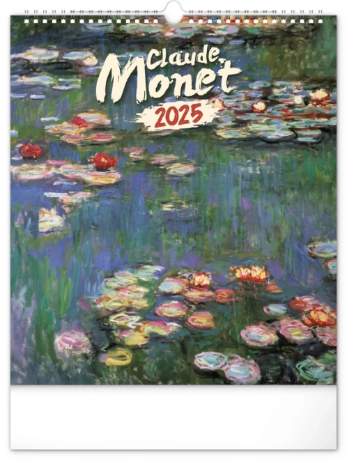 Nástěnný kalendář Claude Monet 2025, 30 × 34 cm