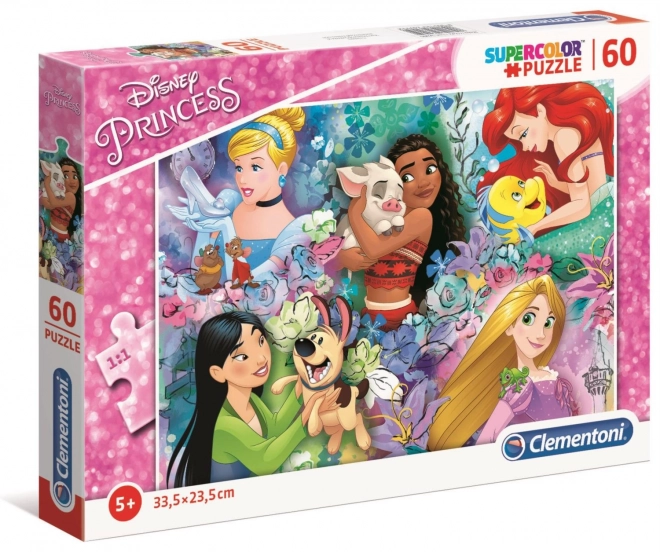 CLEMENTONI Puzzle Disney princezny 60 dílků