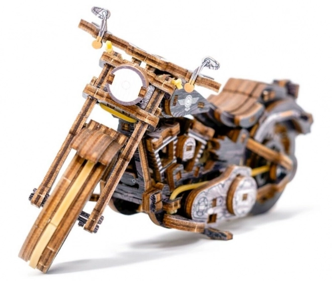 WOODEN CITY 3D puzzle Motocykl Cruiser Limitovaná edice 168 dílů