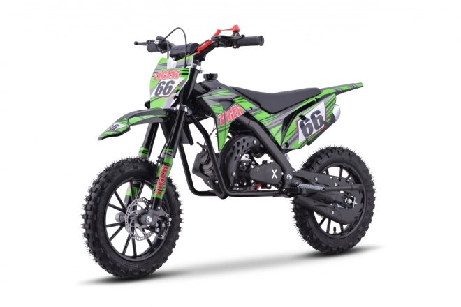 Benzinový motocykl Tiger 49cc zelený