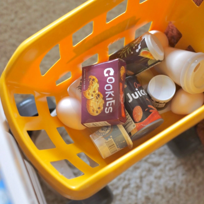 Supermarket s vozíkem a příslušenstvím Woopie