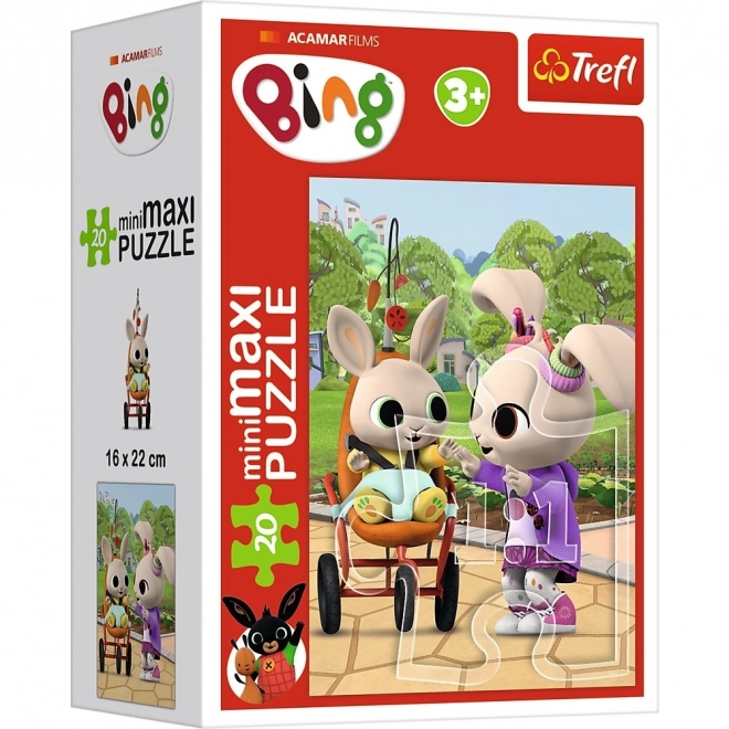 Minipuzzle miniMaxi 20 dílků Bingovi přátelé/Králíček Bing