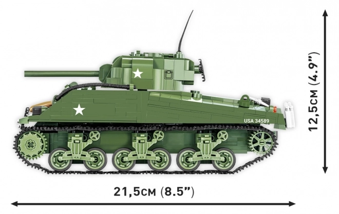 COBI 2570 II WW M4A3 Sherman, 1:28, 852 k, 2 f