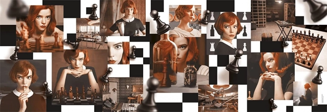 puzzle 1000 dílků Netflix Queen's Gambit Panorama