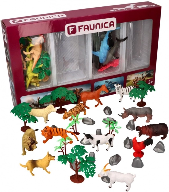 Mega sada 60el. Faunica Animal Planet Dino/Safari/Oceán/Farma