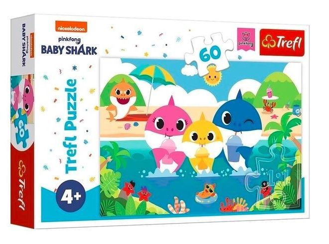 Puzzle - Baby shark 60 dílků