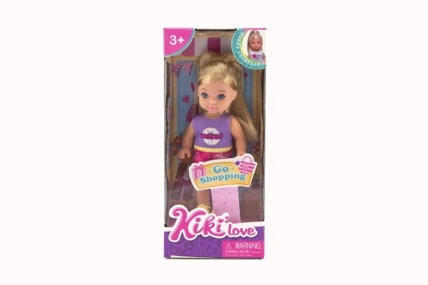 Panenka Kiki Anlily kloubová 12cm plast pevné tělo 3 druhy v krabičce 7x16x4cm
