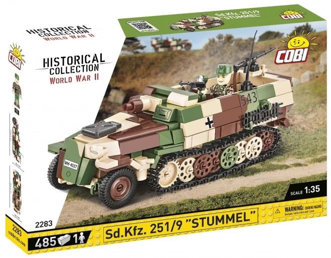 COBI 2283 II WW Sd. Kfz. 251/9 STUMMEL, 1:35, 485 k, 1 f