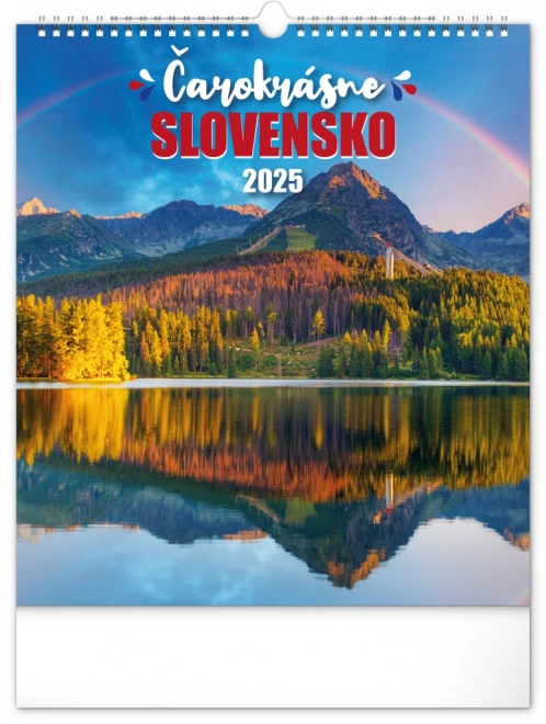 NOTIQUE Nástenný kalendár Čarokrásne Slovensko 2025, 30 x 34 cm