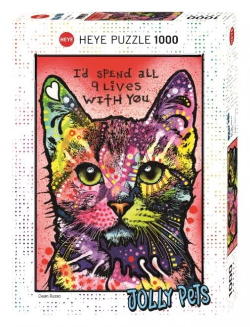 HEYE Puzzle Jolly Pets: Devět životů 1000 dílků