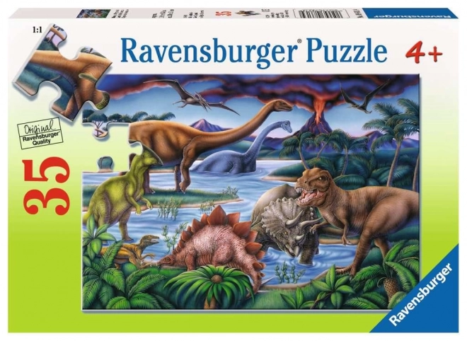 Puzzle Dinosauři s 35 dílky