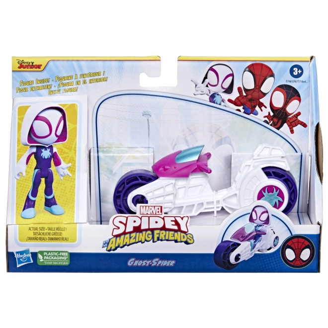 Spiderman Saf motocykl a figurka – Miles Morales