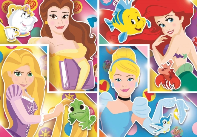 Puzzle Disney princezny s kamarády 104 dílků