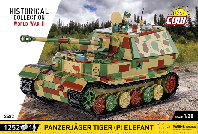 COBI 2582 II WW Panzerjager Tiger (P) Elefant, 1:28, 1244 k