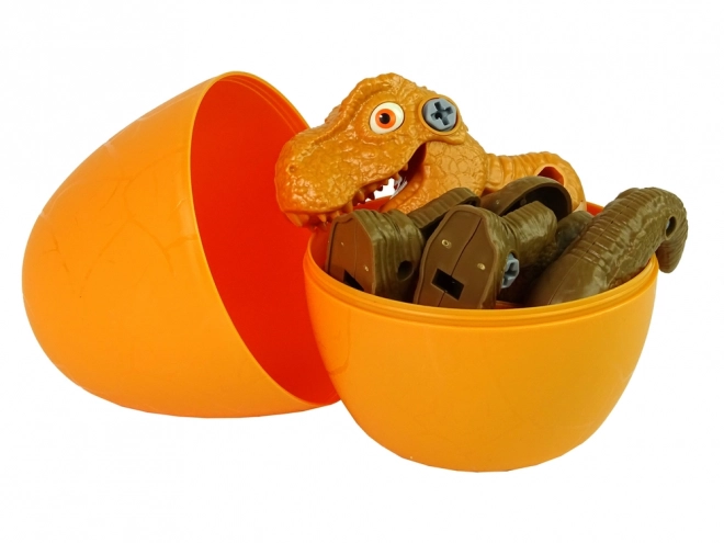 Tyranosaurus Rex Dinosaurus Set s vejcem DIY Šroubovák Orange