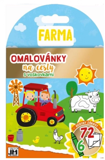 JIRI MODELS Omalovánky na cesty s voskovkami Farma