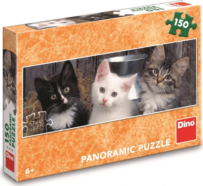 Puzzle Tři koťátka panoramic