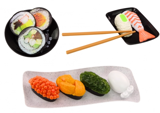 Sushi příslušenství Krevety Set pro děti Hračka 22 položek.