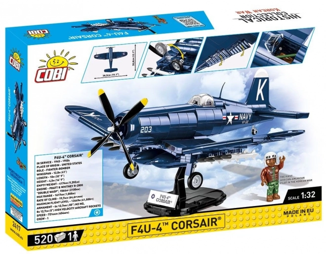 COBI 2417 Korean War Vought F4U-4 Corsair, 1:32, 511 k, 1 f