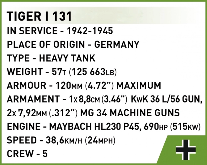 Tiger I 131 podložek