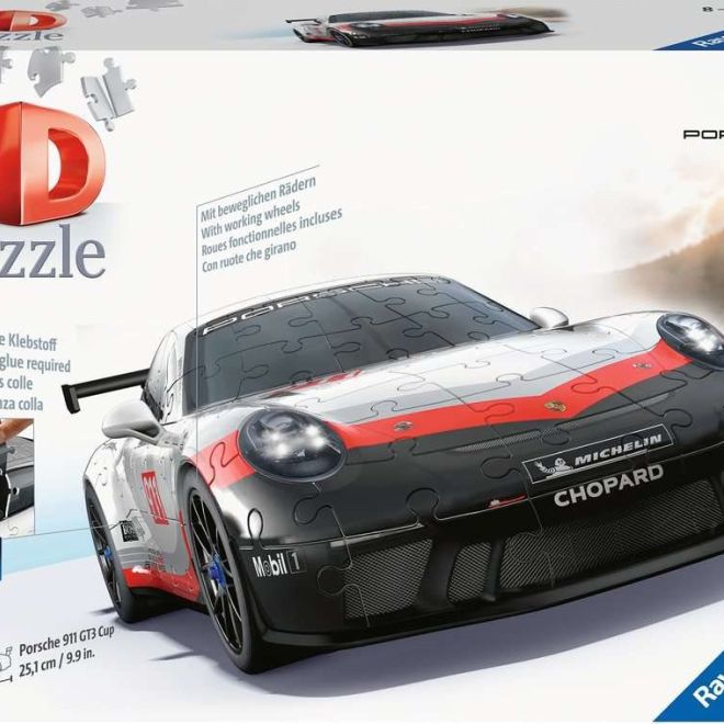 RAVENSBURGER 3D puzzle Porsche 911 GT3 Cup 152 dílků
