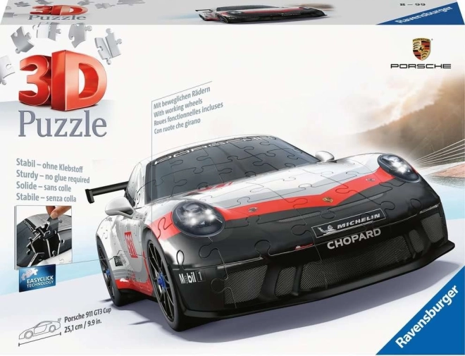 RAVENSBURGER 3D puzzle Porsche 911 GT3 Cup 152 dílků