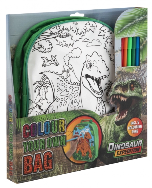 Vybarvovací batoh dinosaurus