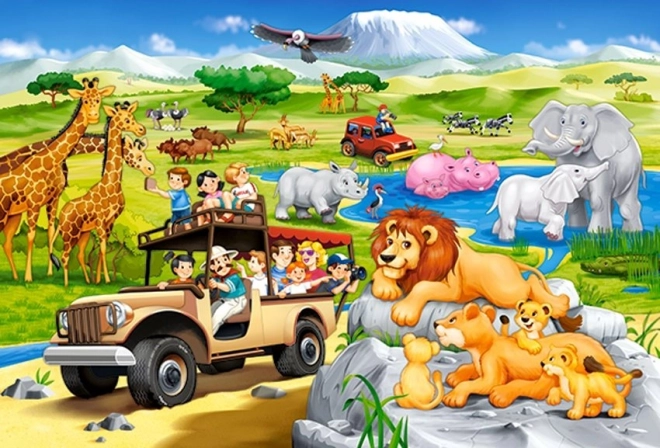 Dobrodružství na Safari MAXI puzzle