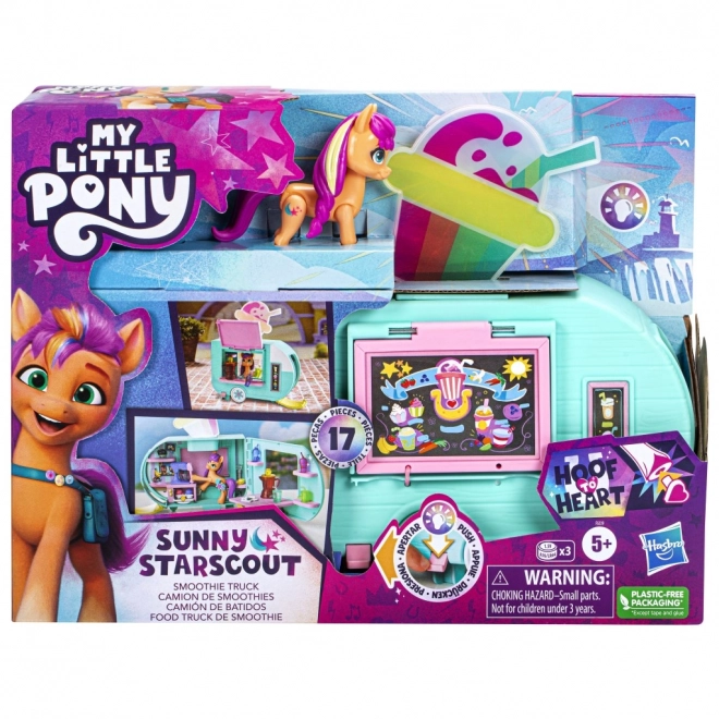 My Little Pony Sunny a vůz se smoothie