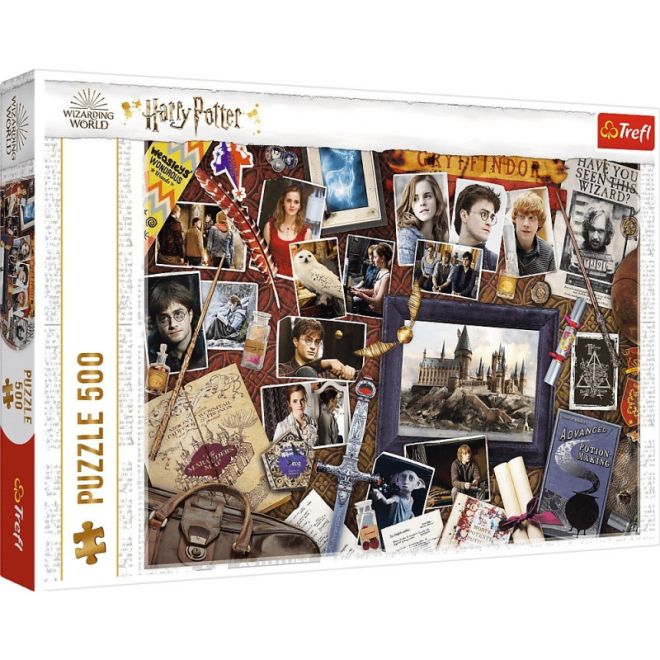 Puzzle Harry Potter/Bradavické vzpomínky 500 dílků 48x34cm v krabici 40x27x4cm