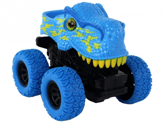 Off-road Tyranosaurus Rex Push Vehicle Gumová kola Modrá