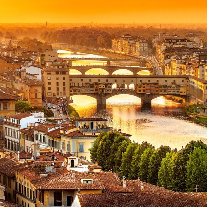 Puzzle 1000 prvků Florentské mosty