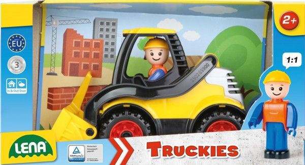 Auto Truckies nakladač plast 20cm s figurkou v krabici 24m+