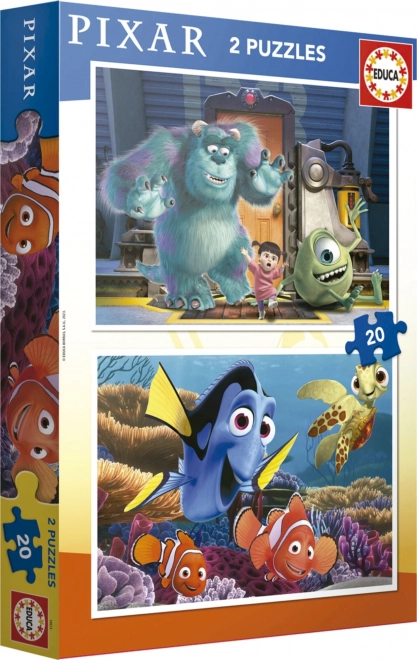 EDUCA Puzzle Disney Pixar 2x20 dílků