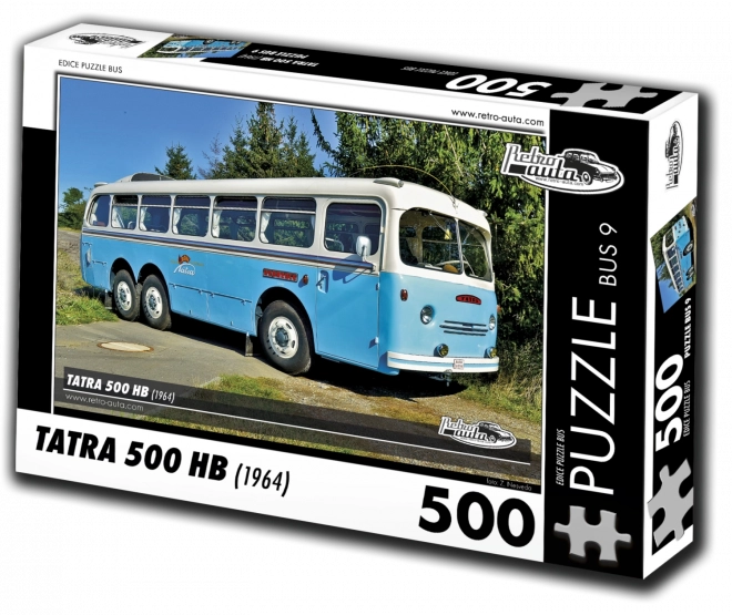 RETRO-AUTA Puzzle BUS č.9 Tatra 500 HB (1964) 500 dílků