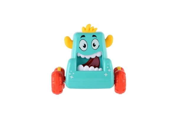 Auto monster plast 9x8cm mačkací jezdící 4 barvy