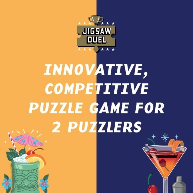 RIDLEY'S GAMES Puzzle Duel Koktejlový souboj: Piňa Colada vs Manhattan 2x70 dílků