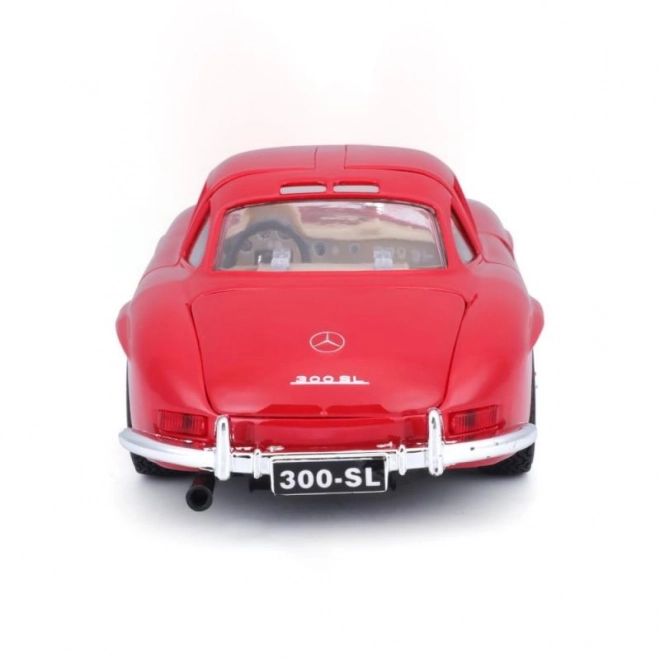 Mercedes Benz 300SL Červený Kovový Model 1:24