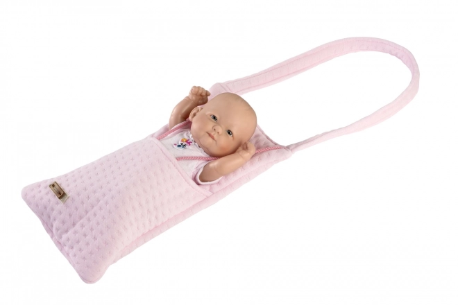 Guca 946 NEW BORN HOLČIČKA - realistická panenka miminko s celovinylovým tělem - 25 cm