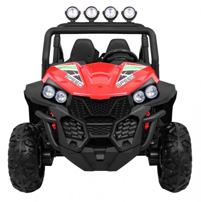 Dětská terénní buggy Grand Lift Červená + pohon 4x4 + dálkové ovládání + nosič zavazadel + rádio MP3 + LED dioda