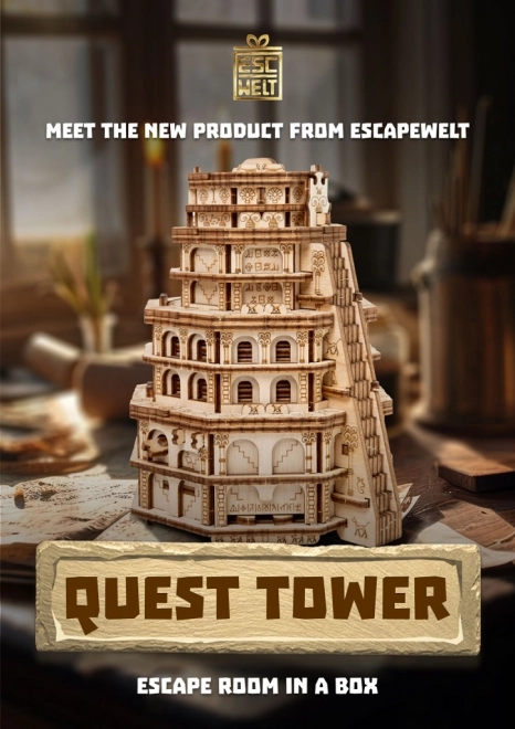 EscapeWelt Dřevěný hlavolam Quest Tower